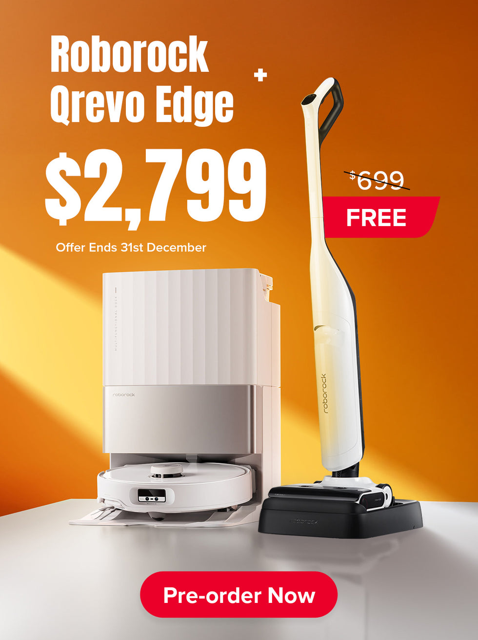 Pre-order Roborock Qrevo Edge Robot Vacuum + Free Flexi Lite at Roborock Online