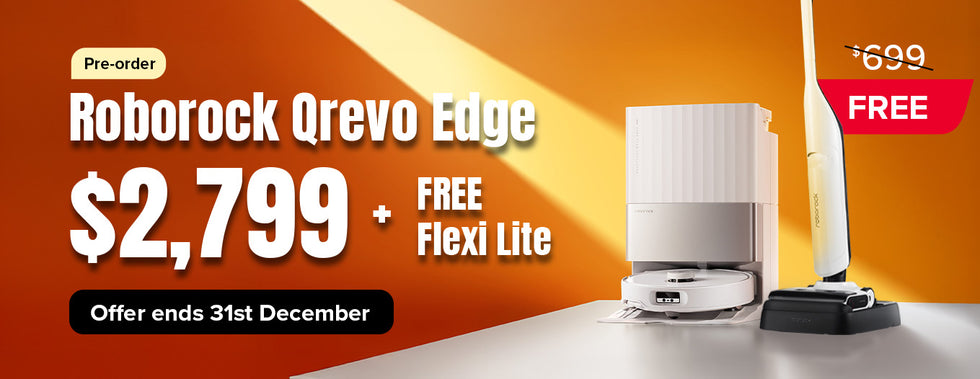 Pre-order Roborock Qrevo Edge Robot Vacuum @$2,799 + Free Flexi Lite at Roborock Online